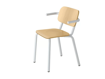 HULL 628 - Beech chair with armrests by Et al. - view 2